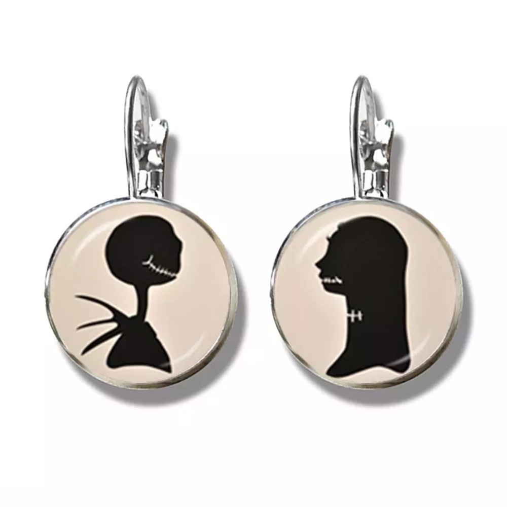 Jack & Sally Nightmare Before Christmas earrings